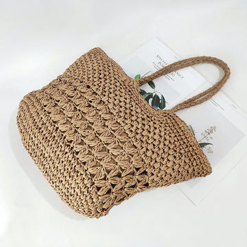 Sand & Straw Woven Bag