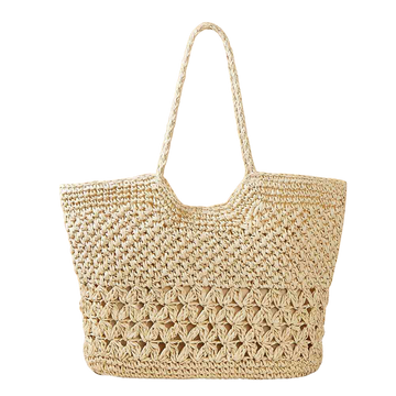 Sand & Straw Woven Bag